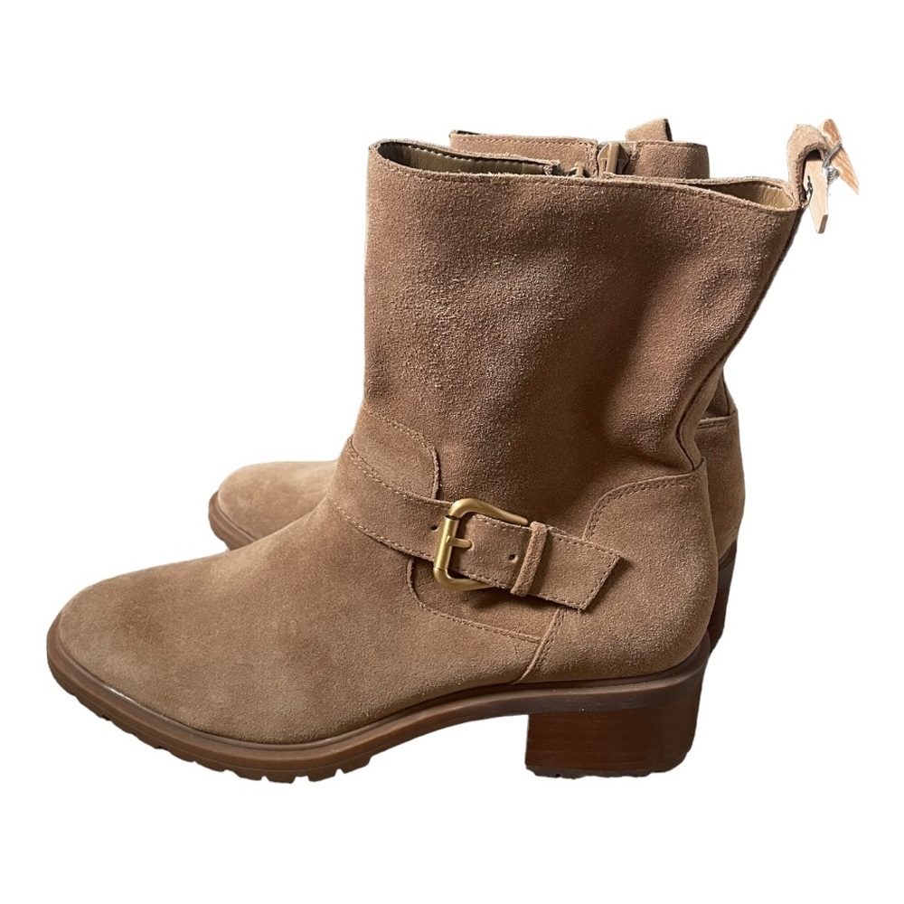 SOLE SOCIETY Jorryn Suede Leather Tan Boots Size 8